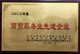 403 東陽德奧榮獲“2023年度先進商貿企業”稱號