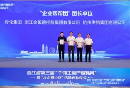 425 浙金控榮獲浙江省“企業幫幫團”團長單位稱號